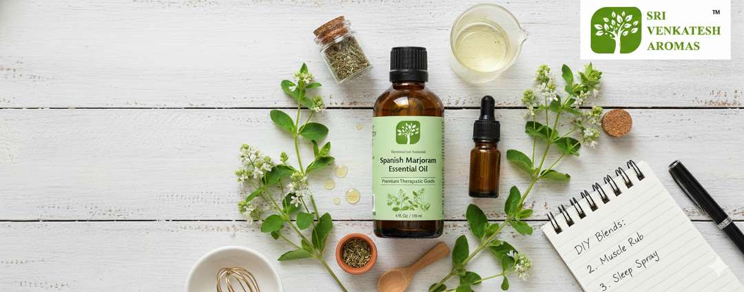DIY Wellness Blends with Spanish Marjoram Essential Oil