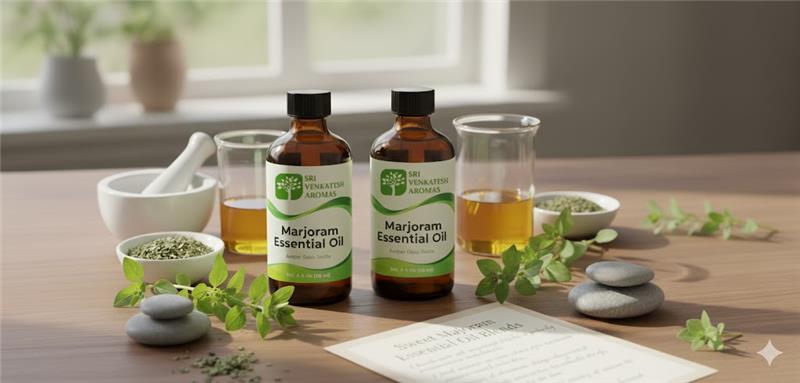 DIY Sweet Marjoram Essential Oil Blends for Mind & Body
