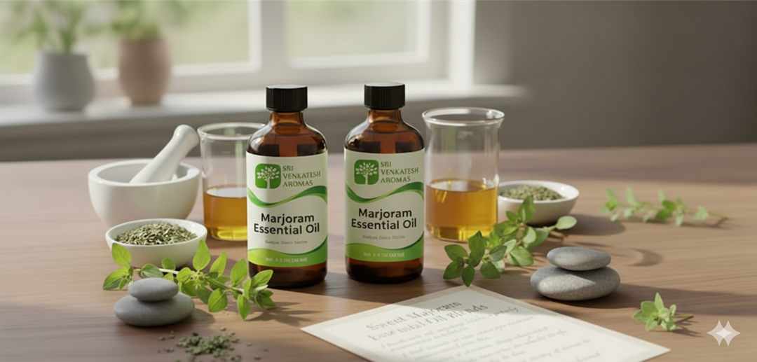 DIY Sweet Marjoram Essential Oil Blends for Mind &amp; Body